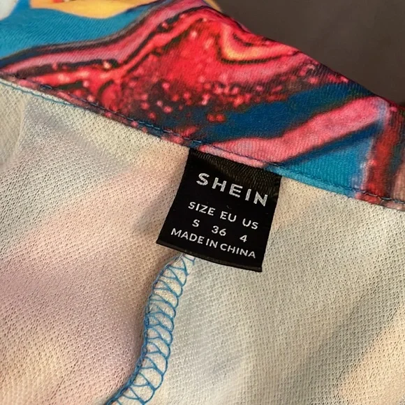 SHEIN Multicolored Design Funky Blazer - Picture 3 of 3